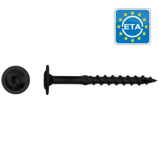 Flenskopschroef zwart torx 6x50 mm verzinkt (100 stuks)